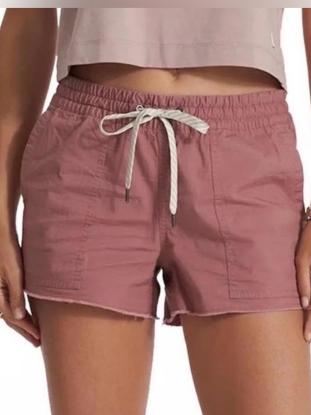 Vuiori Ripstop Drawstring Shorts in Mauve